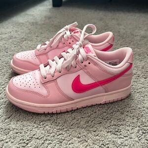 Pink Nike dunk lows